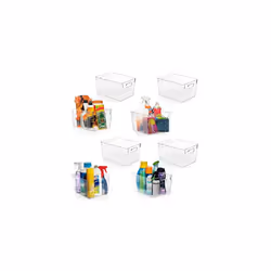 Plastic Storage Bins â Perfect Kitchen Organization â Fridge Organizer, Pantry Organization and Storage Bins, Cabinet Org ...