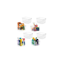 Plastic Storage Bins â Perfect Kitchen Organization â Fridge Organizer, Pantry Organization and Storage Bins, Cabinet Organizers (8 Pack)