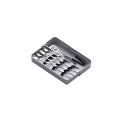 Cutlery Drawer Organiser, Compact Utensil Tray for Kitchen, Expandable Knife and Fork Drawer Organiser, Adjustable Plastic Silverware Flatware Holder