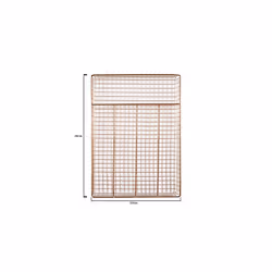 THE HOUSEWARES BRAND Copper Cutlery Tray, Knife and Utensil Organiser, 5 Compartments, Durable, Size: 36x25x5 cm, Copper
