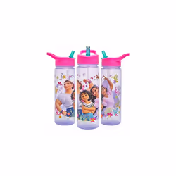 Encanto Water Bottle Flip Up Straw 600ml â Official Disney Merchandise by Polar Gear â Kids Reusable Non Spill - BPA Free ...