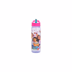 Encanto Water Bottle Flip Up Straw 600ml â Official Disney Merchandise by Polar Gear â Kids Reusable Non Spill - BPA Free - Recyclable Plastic -