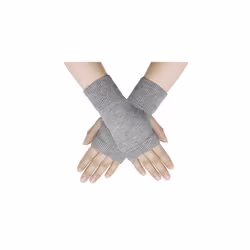 Super Soft Angora Wool Thumb Hole Half Fingerless Warm Winter Gloves for Women Ladies