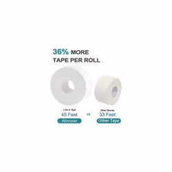 4 Rolls Winner Athletic Tape - Finger & Wrist & Ankle Sports Tape - 3.8cm x 13.7m, No Sticky Residue | Latex Free - Medical Grade Bandage Tape for