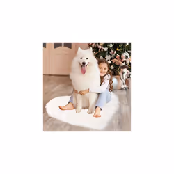 Faux Fur Sheepskin Area Rugs, Heart Shaped Shaggy Fluffy Rug for Sofa Living Room Bedroom Floor - Soft Deep Pile Plush Carpet Non Slip, 70 x
