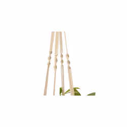 Hanging Planter, 2 Pack Macrame Plant Hangers, Rope Flower Pot Hanger for Indoor and Outdoor Patio Deck Ceiling Plant Holder With 2 Pcs Cup Hooks (A)