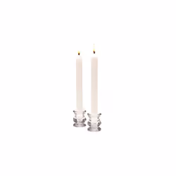 10-inch Taper Dripless, Smokeless, Unscented Candles, Set of 2, Gold