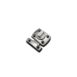 Zinc Alloy Latch Rotate Bolt, Silver Security Slide Lock Latch Bolt for Door Cupboard Drawer, Internal Door Lock, 66x53mm, 1 Pcs
