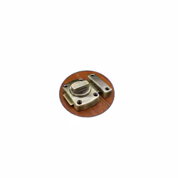 Zinc Alloy Latch Rotate Bolt, Silver Security Slide Lock Latch Bolt for Door Cupboard Drawer, Internal Door Lock, 66x53mm, 1 Pcs