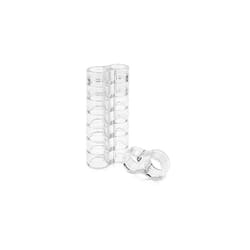 Door Handle Bumper Guards - Pack of 8 Transparent Flexible Door Stopper Protectors to Buffer Walls and Stop Wall Damage - No Drilling Required