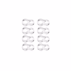 Door Handle Bumper Guards - Pack of 8 Transparent Flexible Door Stopper Protectors to Buffer Walls and Stop Wall Damage - No Drilling Required