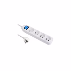 Basic Power Strip + Switch 1.5Â m 3G1Â mm mmÂ² White, White, 32004