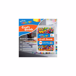500Pcs Pony Beads | Beads for Jewellery Making | Kandi Beads | Hair Beads for Braids | Small Plastic Beads | Beads for crafting | Colourful Beads |