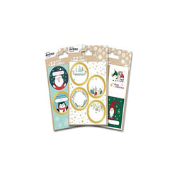 36 PCS Festive Label Bundle Pack Mix3, Gift Label Stickers, Self-Adhesive Premium Christmas Name Gift Labels, Gift Wrap, Bag Decoration,Gold,A6