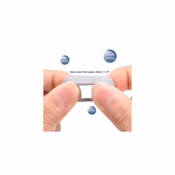 Silicone Rubber Bands Rings Non-slip 1" Grey for Wrapping Paper, Cord Wraps, Bundle 5pcs