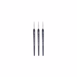 3pcs Detail Paint Brushes 3mm Pointed Tip 178mm Length Nylon Hair Miniature Painting Brush for Watercolor Oil Acrylic Paintin ...