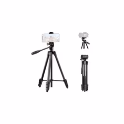 B174A1 Lightweight Tripod for Phone, 60 inch/152cm Tripod for Smartphone with Phone Holder, Travel Tripod for Camera with Col ...