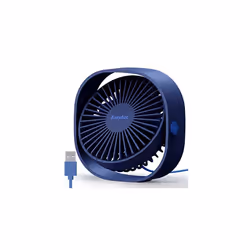 USB Fan, USB Desk Fan, 5.9m/s Powerful Desk Fan Mini Desktop USB Desk Fan Speeds Small Table Fans Silent Cooling Fan USB-Powe ...