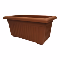 53cm Long Rectangular Terracotta Plastic Trough Planter/Windowsill Herb Pot
