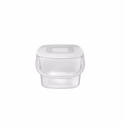 6 Litre storage box with Handle Clear