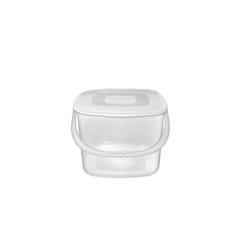 6 Litre storage box with Handle Clear