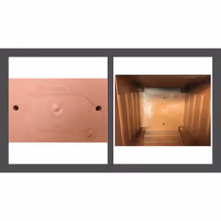 27cm Square Terracotta Colour Grosvenor Plastic Patio Planter