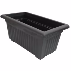 54cm Long Plastic Trough Planter Rectangular Terracotta Windowsill Pot