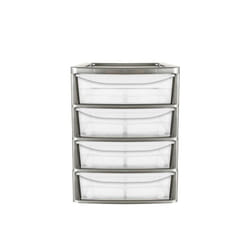 4 Drawer "A4 Slim" Tower Platinum