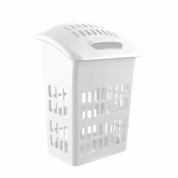 Signature Upright Laundry Basket White