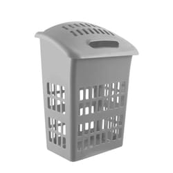 Signature Upright Laundry Basket Platinum