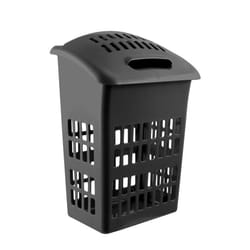 Signature Upright Laundry Basket Black