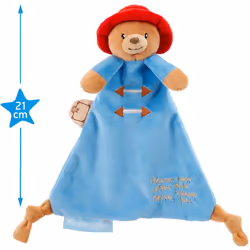 Rainbow Designs Paddington Bear Baby Comforter Blanket - Baby Cuddly Toys - Comfort Blanket - Newborn Baby Gift for Boys and Girls - Baby Comforter
