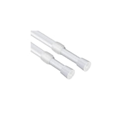 Extendable Curtain Poles 83-150cm Tension Rods No Drill Extendable Curtain Rod Adjustable for DIY Projects, Kitchen, Bathroom, Bookshelf, Wardrobe,