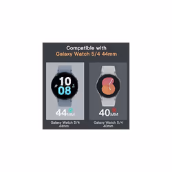 Screen Protector for Samsung Galaxy Watch 5/4 44mm, Tempered Glass 2.5D Round Edge, HD Clear, 3 Pack