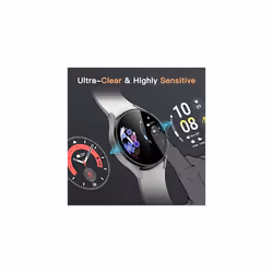 Screen Protector for Samsung Galaxy Watch 5/4 44mm, Tempered Glass 2.5D Round Edge, HD Clear, 3 Pack