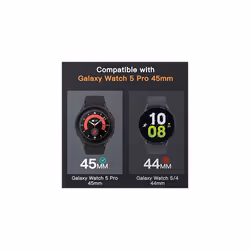 Screen Protector for Samsung Galaxy Watch 5 Pro 45mm, Full Coverage Tempered Glass, HD Clear, 3 Pack