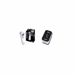 Healthcare No Touch + Forehead Thermometer, BNT300 & Braun Pulse Oximeter 1 (Oxygen Saturation, Blood Oxygen Levels, Clinical ...
