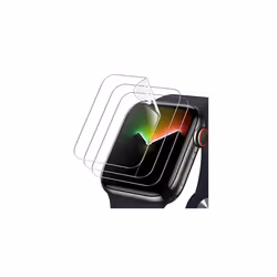 Screen Protector for Apple Watch Series 8/7 45mm, Flexible TPU Film, Anti-Scratch HD Clear, 3-Pack