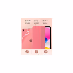 Case for iPad 10th Generation Case 2022, iPad 10.9 inch Case, Soft TPU Translucent Frosted Back Cover Slim Shell Protective Case with Adjustable