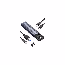 M.2 NVMe SSD Enclosure, 10Gbps NVMe PCIe to USB Adapter with USB 3.2 Gen2, Tool-Free Installation, Supports UASP, Trim, M-Key ...