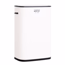 CHARLES BENTLEY 55 Litre Capacity, White Sensor Bin, Kitchen Bin, Rubbish Bin, Waste Bin, Sensor Bins, for Kitchen, Dining Room, Battery Operated,