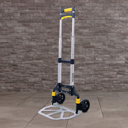 BULLDOZER 70kg Load Capacity Foldable Hand Truck Trolley Height Adjustable, Adjustable Soft Grip Handle, Folding Toe Plate, Compact Aluminium Frame,