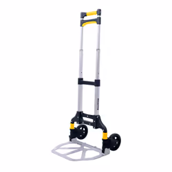 BULLDOZER 70kg Load Capacity Foldable Hand Truck Trolley Height Adjustable, Adjustable Soft Grip Handle, Folding Toe Plate, Compact Aluminium Frame,