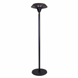 Charles Bentley Electric Floor Standing Outdoor Patio Heater-220-240V 2000W- 3 adjustable heat settings - Remote Controlled - Instant heat - Black