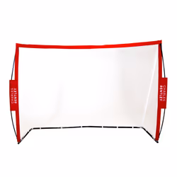 Charles Bentley 7x5ft Premium Portable Foldable Red Football Ultra Elite  Training Kick Goal With Carry Bag