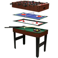 Charles Bentley4-In-1 Multi Sports Table Including Pool, Football, Push Hockey & Table Tennis