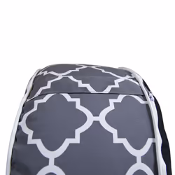 Charles Bentley Indoor/Outdoor Inflatable Garden Foot Stool Pouffe Bean Bag - Grey H23cm Dia 53cm Waterproof