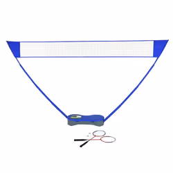 Charles Bentley Multi Sports Collection Portable 2 Player Badminton Set with Tennis Net and Carry Case
