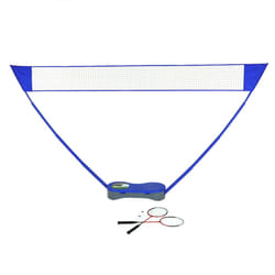 Charles Bentley Multi Sports Collection Portable 2 Player Badminton Set with Tennis Net and Carry Case