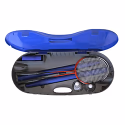 Charles Bentley Multi Sports Collection Portable 2 Player Badminton Set with Tennis Net and Carry Case